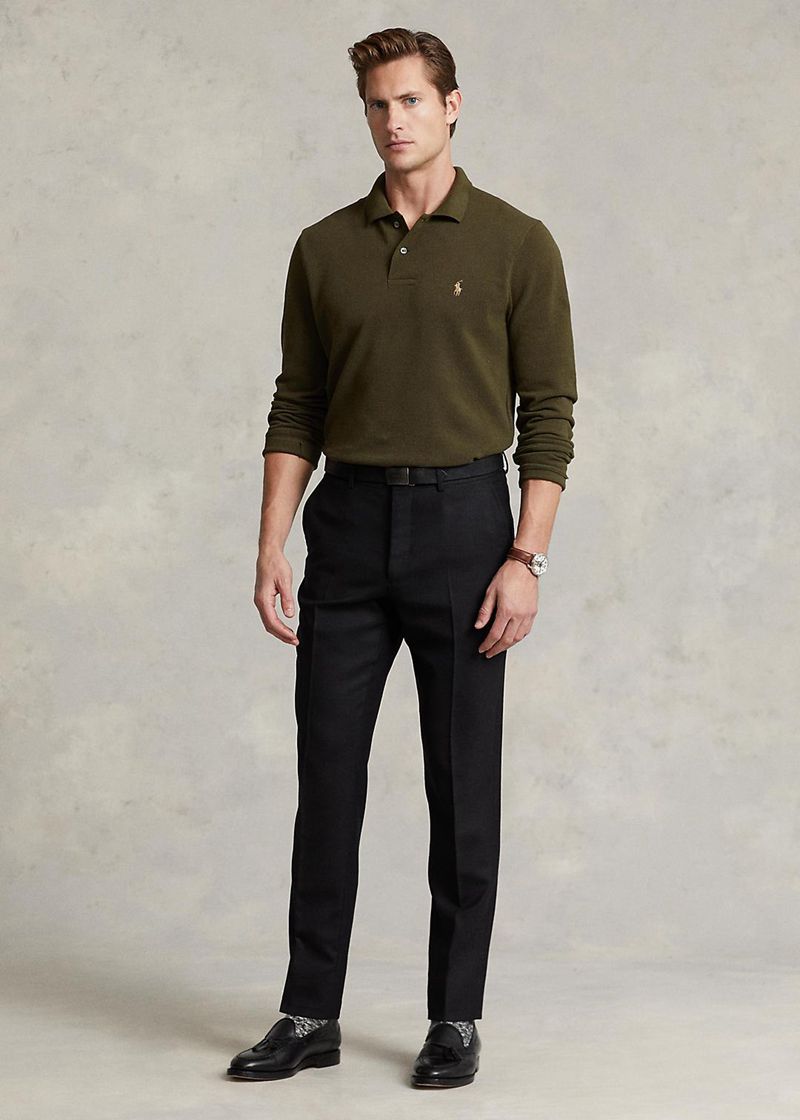 Spodnie Polo Ralph Lauren Męska Czarne Polo Traveller Wool 497532-IXG